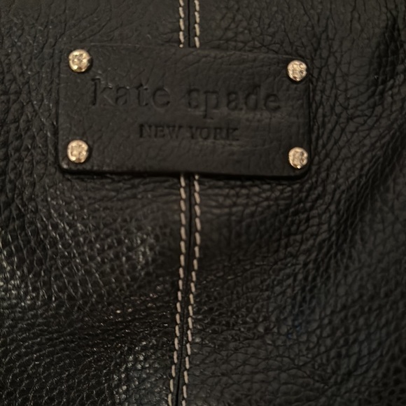 Kate Spade Black Leather Tote Bag - Picture 3 of 7